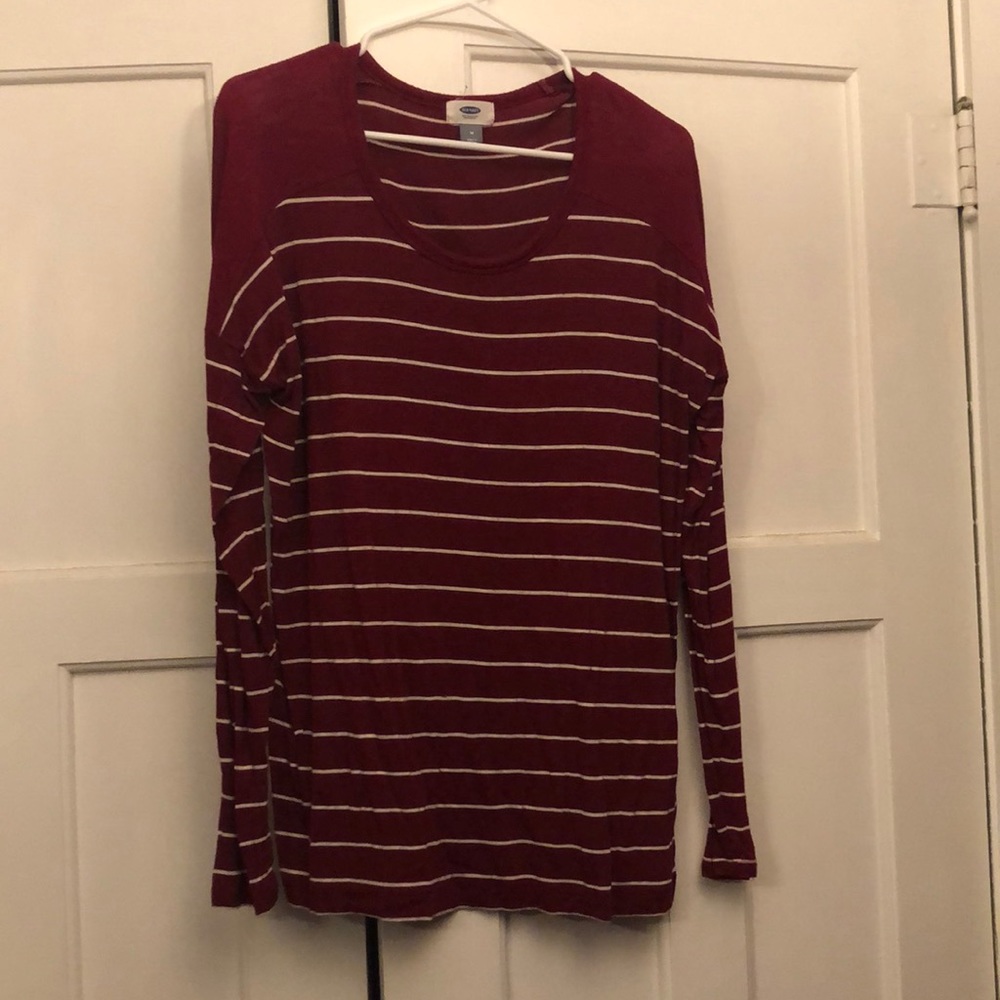 Striped long-sleeve Old Navy top